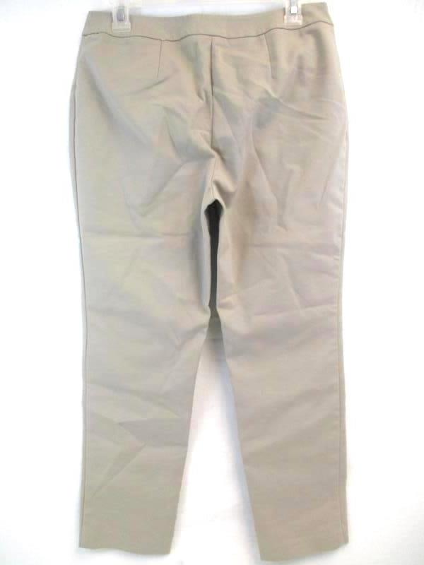 Chicos Women's Ankle Dress Pants Skinny Tapered Leg Beige Tan Size 0