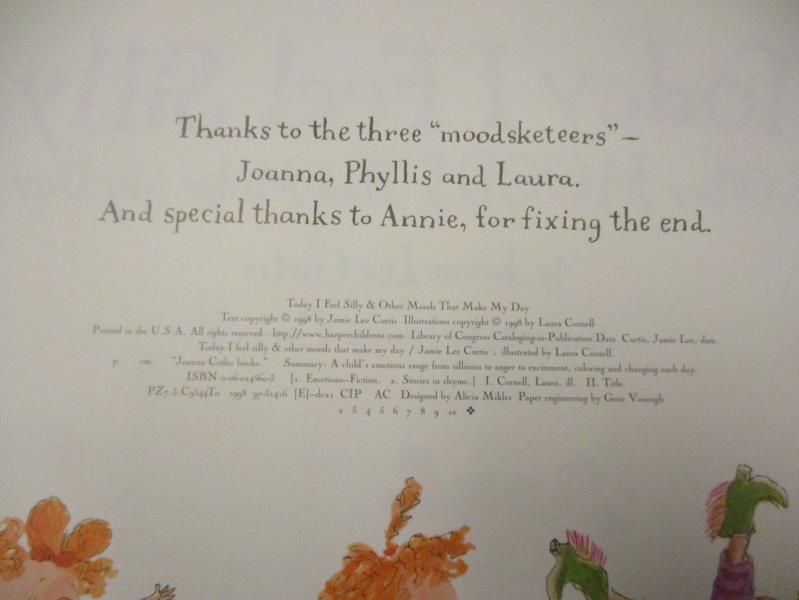 Today I Feel Silly: And Other Moods That Make My Day by Jamie Lee Curtis HB