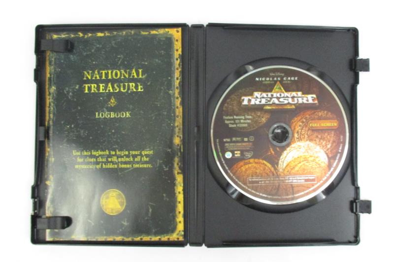 National Treasure DVD 2005 Full Screen Edition Nicolas Cage Walt Disney PG Movie