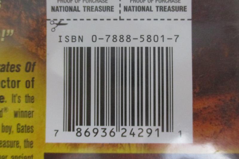 National Treasure DVD 2005 Full Screen Edition Nicolas Cage Walt Disney PG Movie