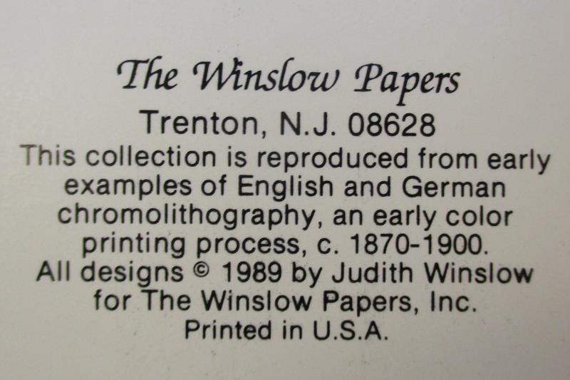 Lot of 6 Winslow Paper Standing Cut Out Puppy Dog Decoration 1989 Decor Blue Bow