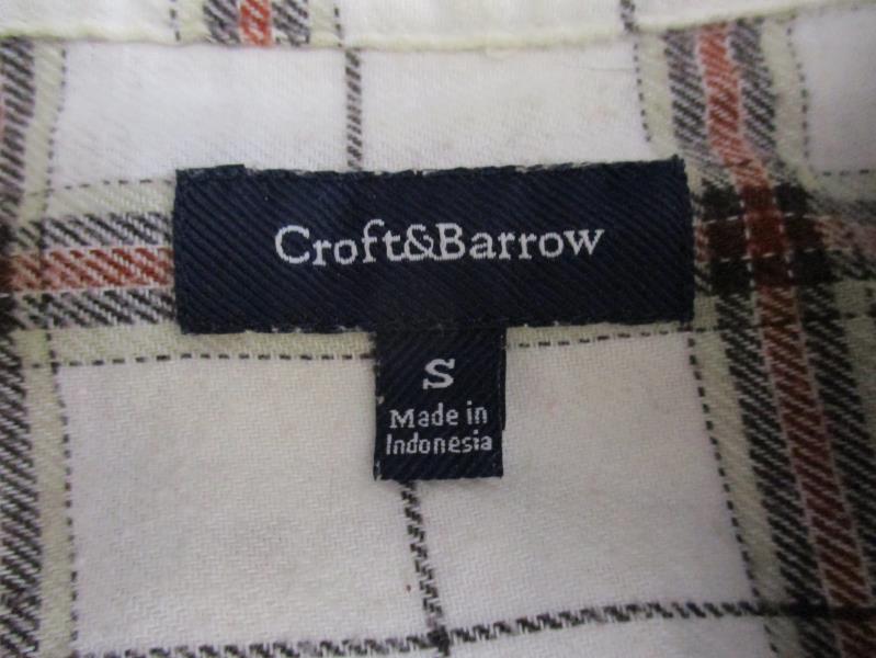 Lot of 2 Women's Tops Croft & Borrow Merona Button Down Collared Plaid Size S