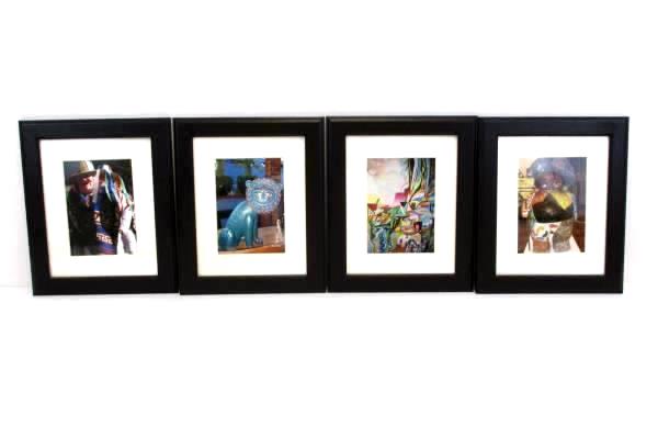 Lot of 4 Photography Art Portraits Latin America Statue Cat Masks Tribal