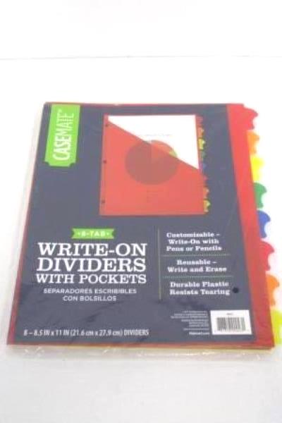 Back To School Supply Lot 1 Inch Case Mate Binder Composition Book Dividers