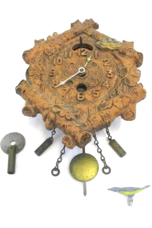 Keebler Lux 1934 Six Logs 206 Animated Bluebird Pendulette Wall Clock