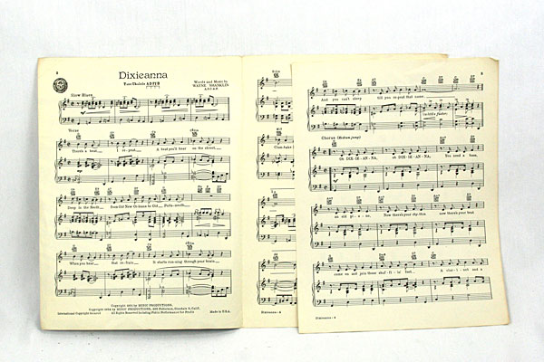 DIXIEANNA - Words and Music by WAYNE SHANKLIN - Recorded by JERRY WALLACE - 1951