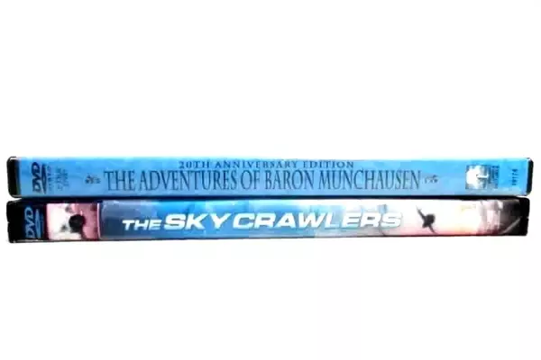 Lot of 2 DVD Movies The Sky Crawlers The Adventures Of Baron Munchausen
