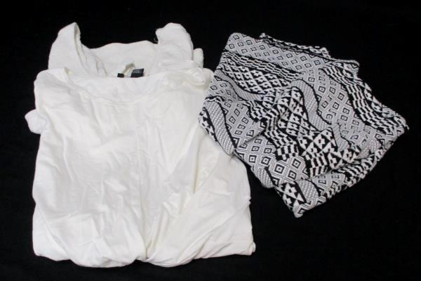 Charlotte Russe Pencil Skirt Forever 21 Twisted Waist Ambiance App Crop Tops Med