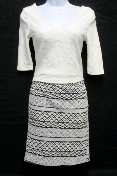 Charlotte Russe Pencil Skirt Forever 21 Twisted Waist Ambiance App Crop Tops Med