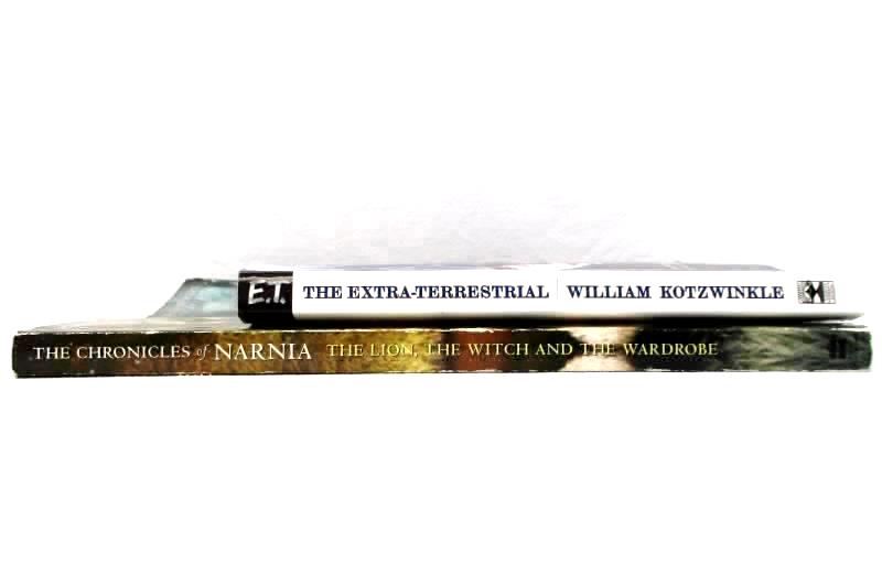 Lot of 2 Fiction Paperback Novels E.T Extra Terrestrial Chronicles Of Narnia