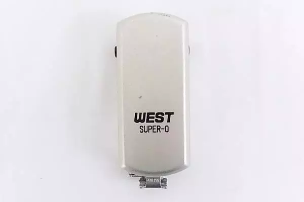 West Electric Co Super-0 Vintage Camera Bulb Flashgun Japan Silver Tone