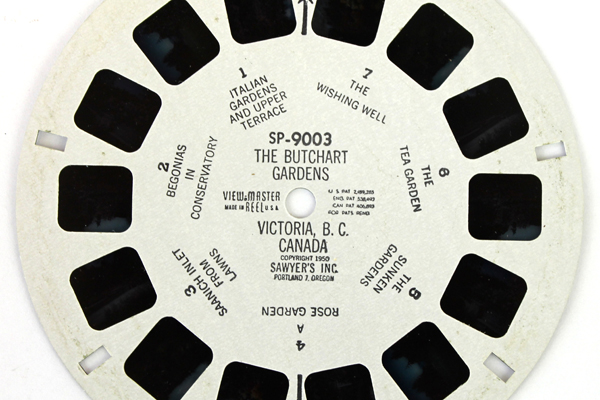 Lot of 2: View-Master Butchart Gardens Maligne Lake Canada Reels SP 9003-9004