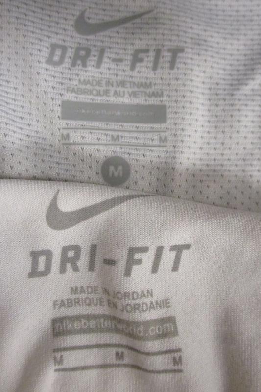 Lot of 2 George Fox University Tennis Tops White Nike Dri Fit Women's Size M