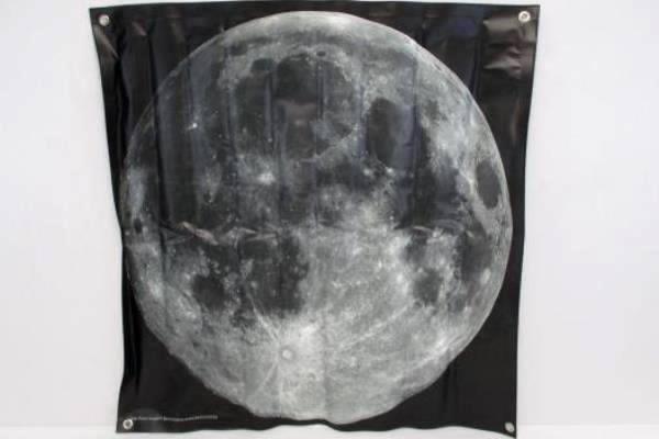 2 Vinyl Hanging Posters Science Learning Moon Phases Large Moon Picture