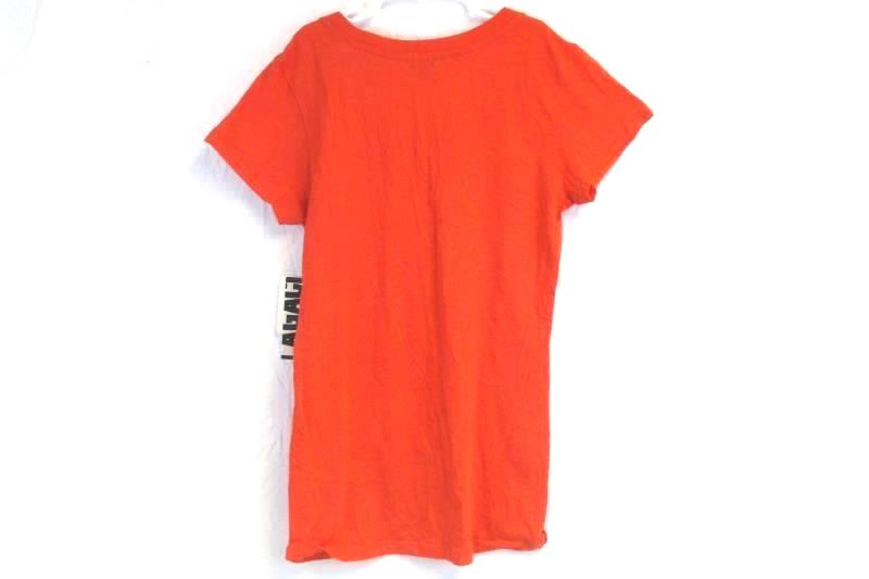 Lagaci Women's Gleneden Beach Top T Shirt V Neck Orange R2708V Size L NWT