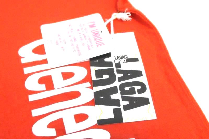 Lagaci Women's Gleneden Beach Top T Shirt V Neck Orange R2708V Size L NWT