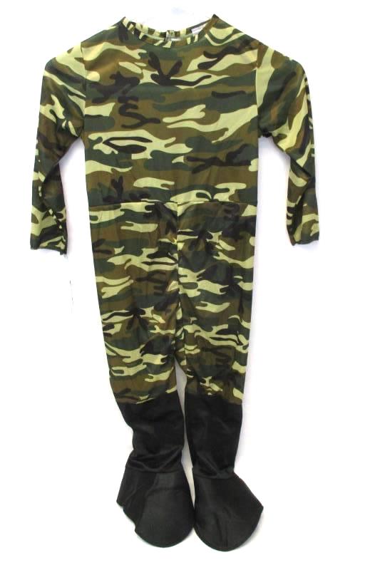 Children's Unisex Military Camouflage Costume Accessories Hat Vest Size M