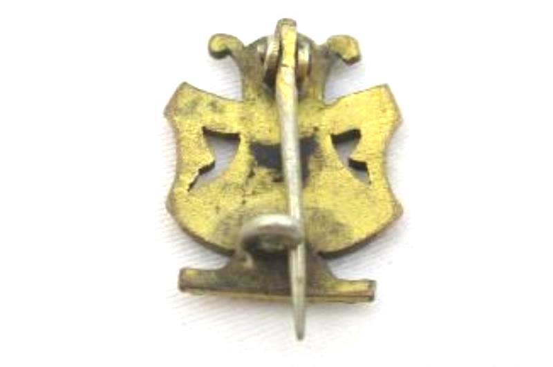 Lot of 2 Vintage Music Pins Gold Tone KK Music LM Metal Script Music Stand