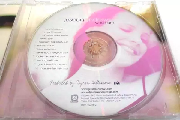 Jessica Andrews Who I Am CD 2000 SKG Music Nashville Now I Know Every Time