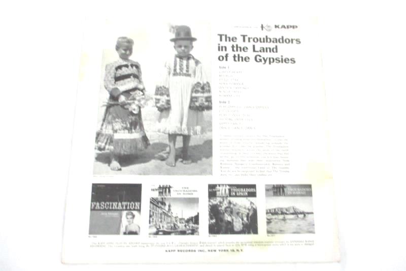 1957 The Troubadors In The Land Of The Gypsies Vinyl LP KL 1070