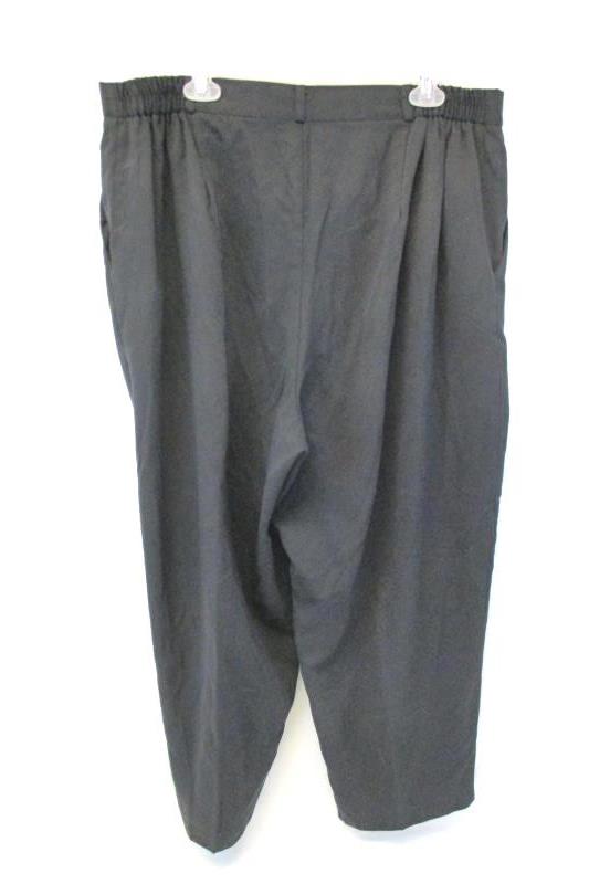 Vintage Maggie Barnes Women's Black Pants Size 22P Belt Loops Pockets