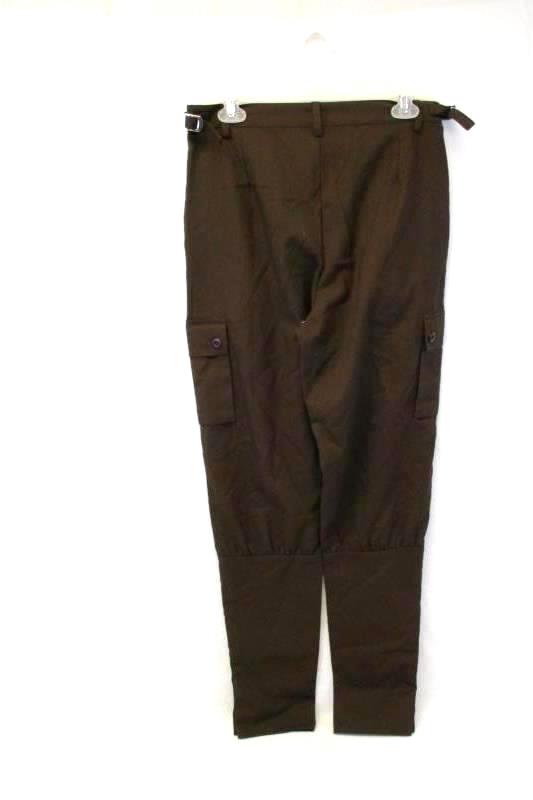 The Pirate Dressing Brown Costume Pants Belted Button Bottom Hems Size Small