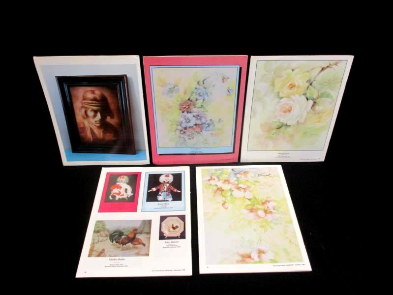 Lot of 5 The China Painter Magazines 1989 WOCP Vintage Issues Year Missing March