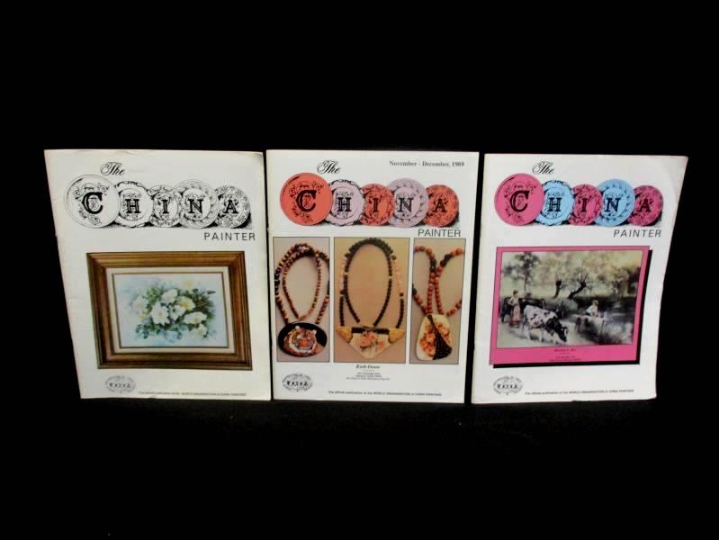 Lot of 5 The China Painter Magazines 1989 WOCP Vintage Issues Year Missing March