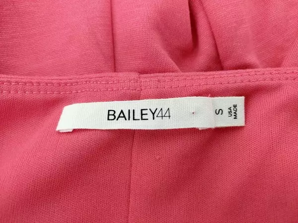 Bailey 44 Topspin Top Rose Pink Women's Sz S Wide Ruffle Straps Square Neckline