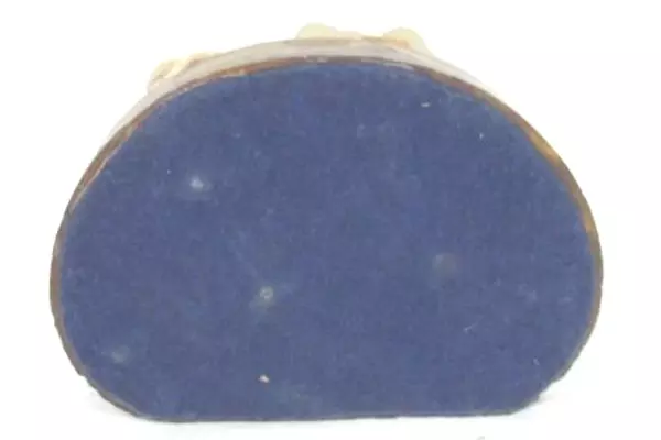 Geode Specimen Featuring Bone China Mountain Goats And Lucite Rock Base