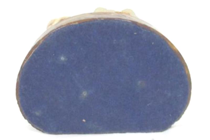 Geode Specimen Featuring Bone China Mountain Goats And Lucite Rock Base