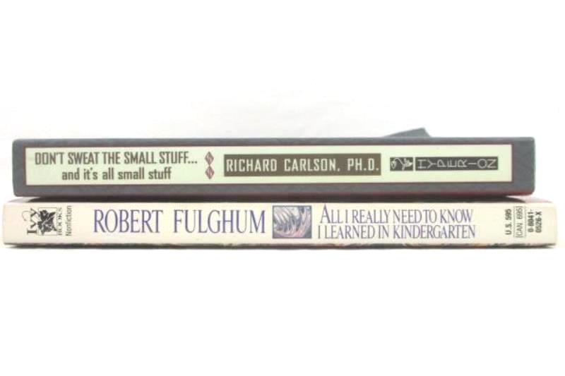 Lot Of 2 Paperback Inspiration Books Robert Fulghum Richard Carlson Dont Sweat