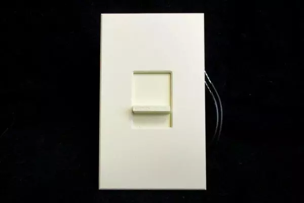 Lutron Nova Speed Control NTFSQ-BE Beige Slider Switch Opened Box