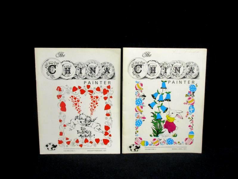 Lot of 2 The China Painter Magazines Jan Feb 1971 and March April 1971 WOCP