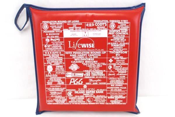 2 Seat Cushion Pendleton Round Up Lions Club Sight Hear Stadium Comfort Seating