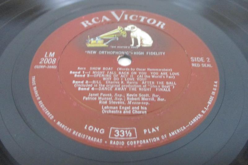 1956 Show Boat Vinyl LP RCA Victor LM 2008 Merrill Munsel Stevens