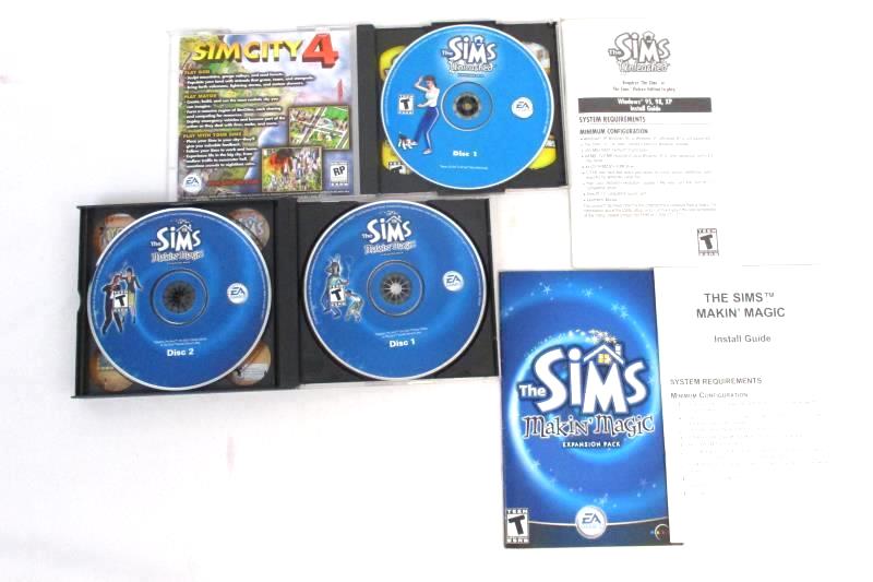 The Sims Deluxe Edition PC University Unleashed Superstar Makin Magic Expansion
