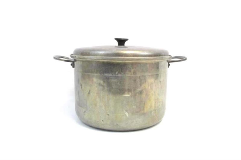 Vintage Comet The Popular Aluminum Stock Pot With Lid and Steam Rack