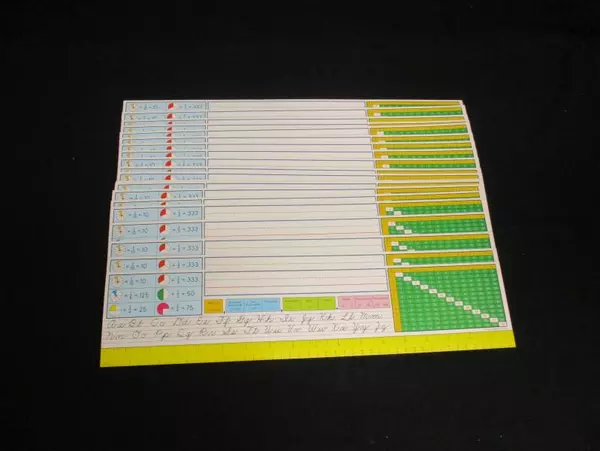 Lot of 20 Carson Dellosa CD 2073 Cursive Writing Desk Name Plates 18 x 4 Teach