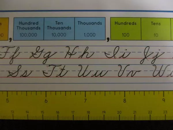 Lot of 20 Carson Dellosa CD 2073 Cursive Writing Desk Name Plates 18 x 4 Teach