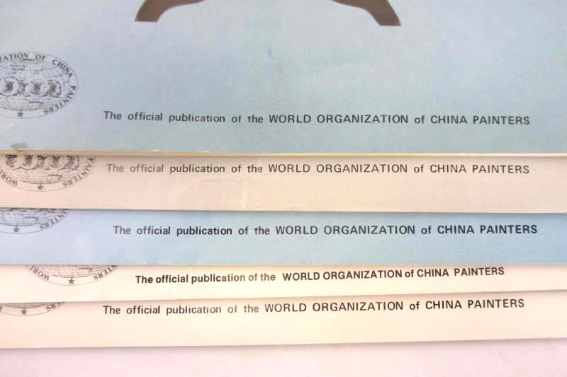 Lot of 6 The China Painter Magazines 1987 1988 WOCP Vintage Issues March August