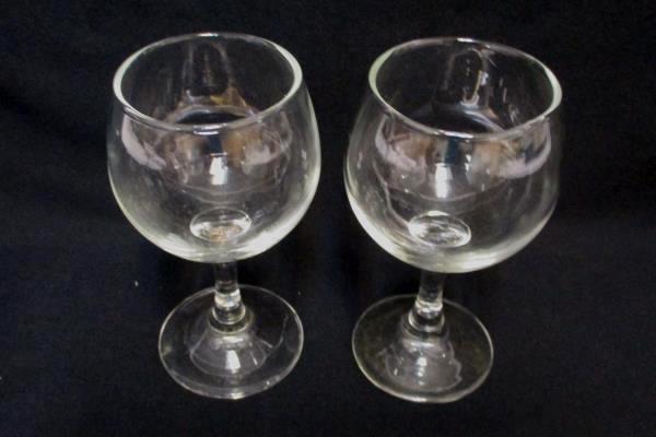Lot of 8 Misc Replacement Clear Glass Stemware Dining Glasses Goblet Wine & More