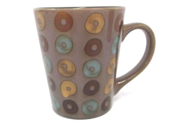 Lot of 4 Large and Medium Multi-Colored Coffee Ceramic Coffee Mugs