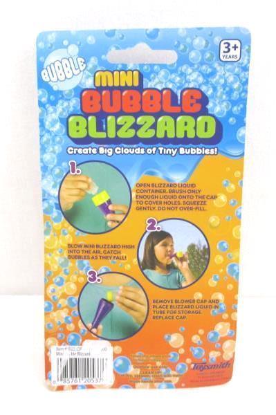 Bubbles Lot Kids Outdoor Play Bubble Blizzard Kit 3 Bottles Mix Ages 3 and Up