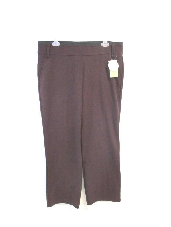 Olive Green Women's Elastic Waist Stretch Pants Back Pockets Plum 88cm 99cm