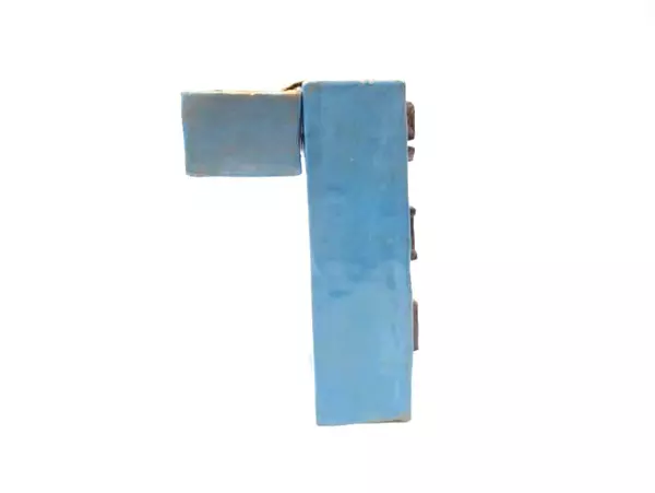 Handmade Ceramic Box For Long Matches Or Incense Sticks Blue 9 Inches Tall
