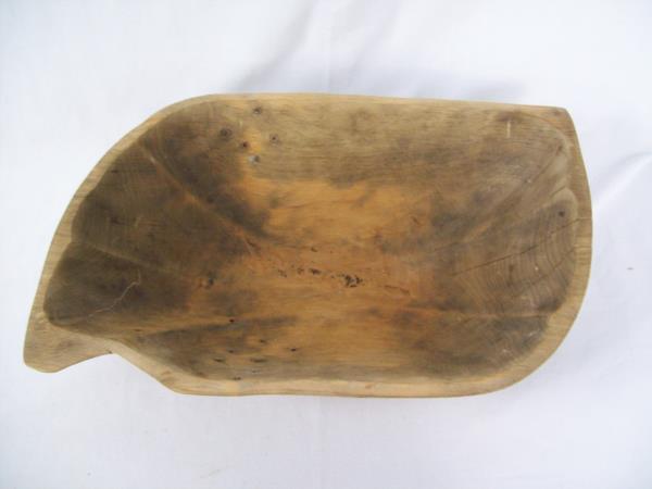 Ornate Wood Hand Carved Bowl Display Rustic Home Decor Display