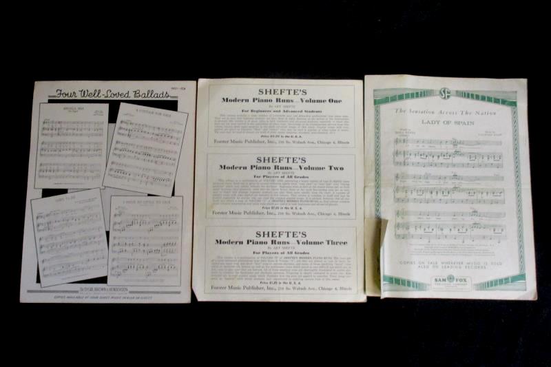 Lot of 3 Vintage Sheet Music Piano My Best To You Happy Wanderer Im Gonna Sit