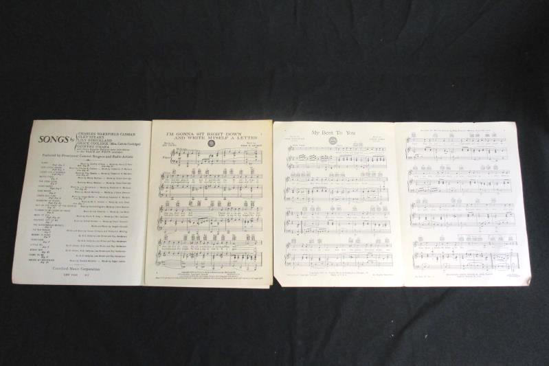 Lot of 3 Vintage Sheet Music Piano My Best To You Happy Wanderer Im Gonna Sit