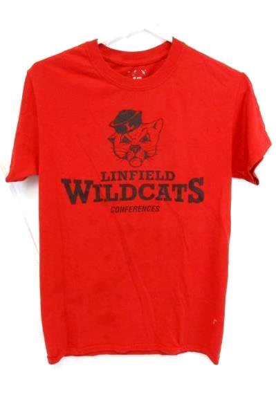 Linfield College Wildcats Lot Red Conferences Events T-Shirts Adult Unisex S
